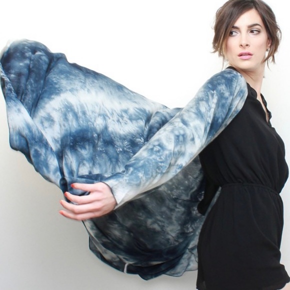 Phraseology Indigo Hand Dyed Kimono - Picture 11 of 13